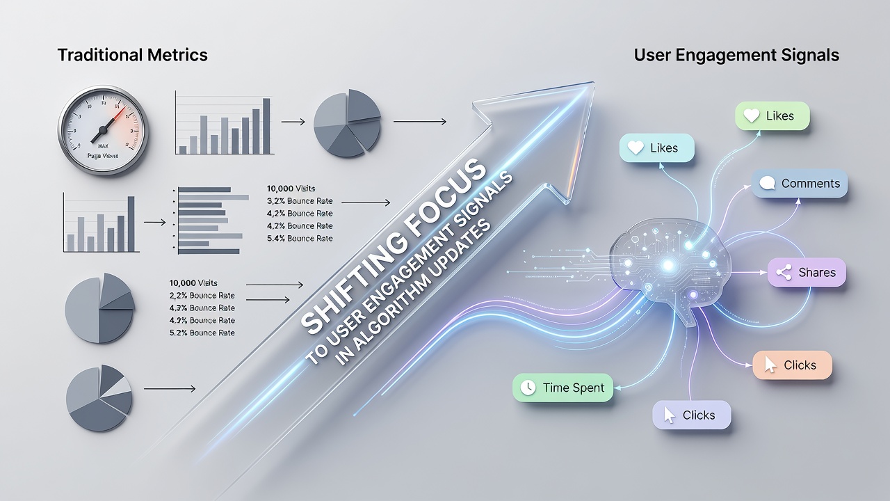 Shifting Focus from Traditional Metrics to User Engagement Signals in Algorithm Updates